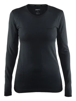 Craft Active Comfort RN LS Women Black Solid
