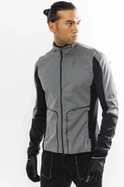 Craft Sharp Softshell Jacket Men DK Grey Melange/Black