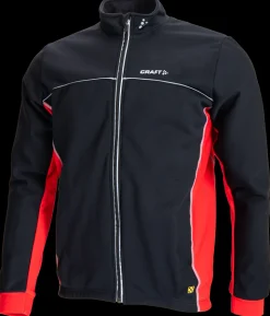 Craft Thermo Jack windstopper zwart/rood