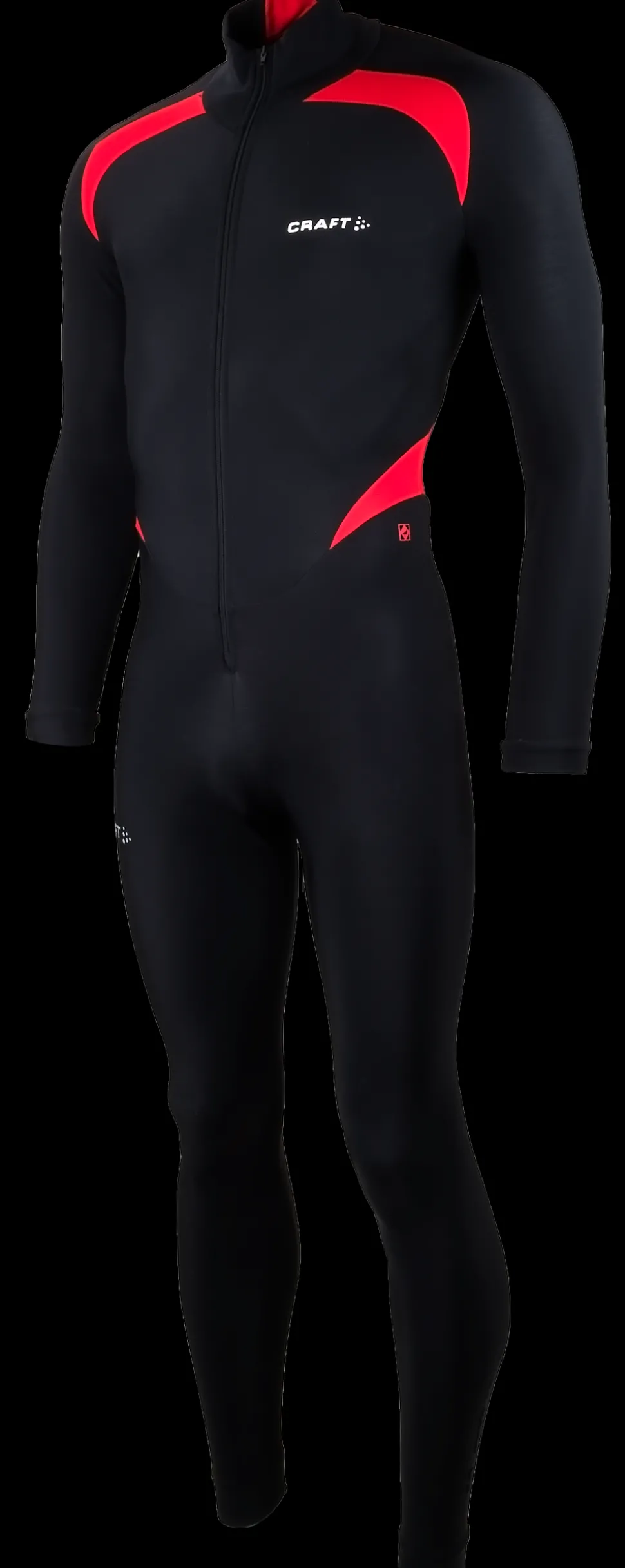 Craft Thermo schaatspak colorblock zwart/rood