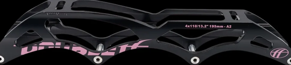 DoubleFF 13.2" 4x110 195mm zwart/roze