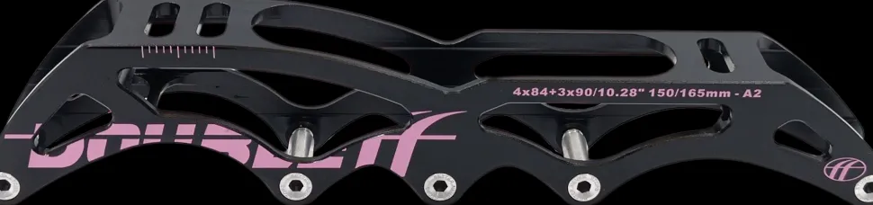 DoubleFF 10.28" 4x84/3x90 150/165mm zwart/roze