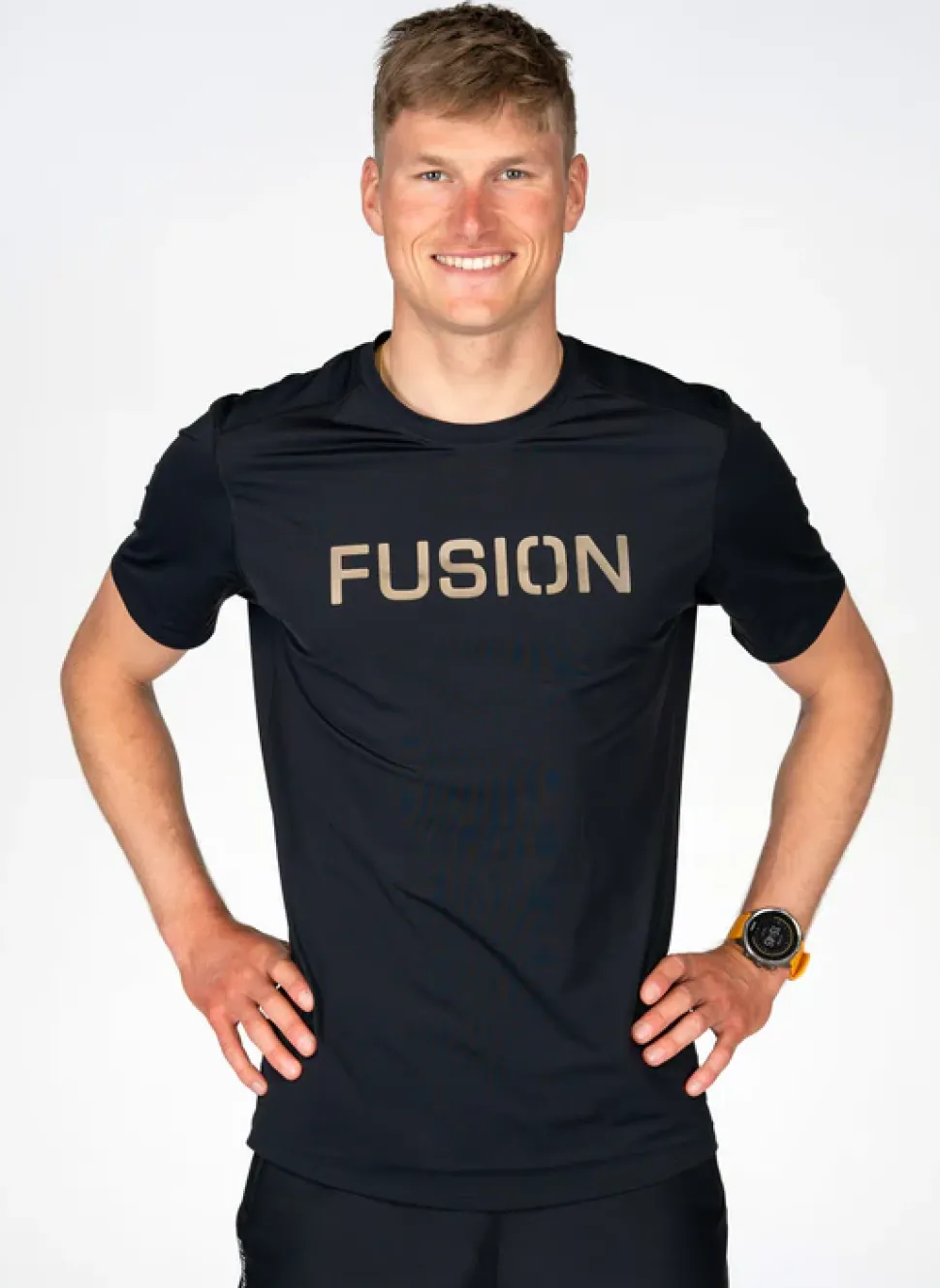 Fusion mens recharge t-shirt black