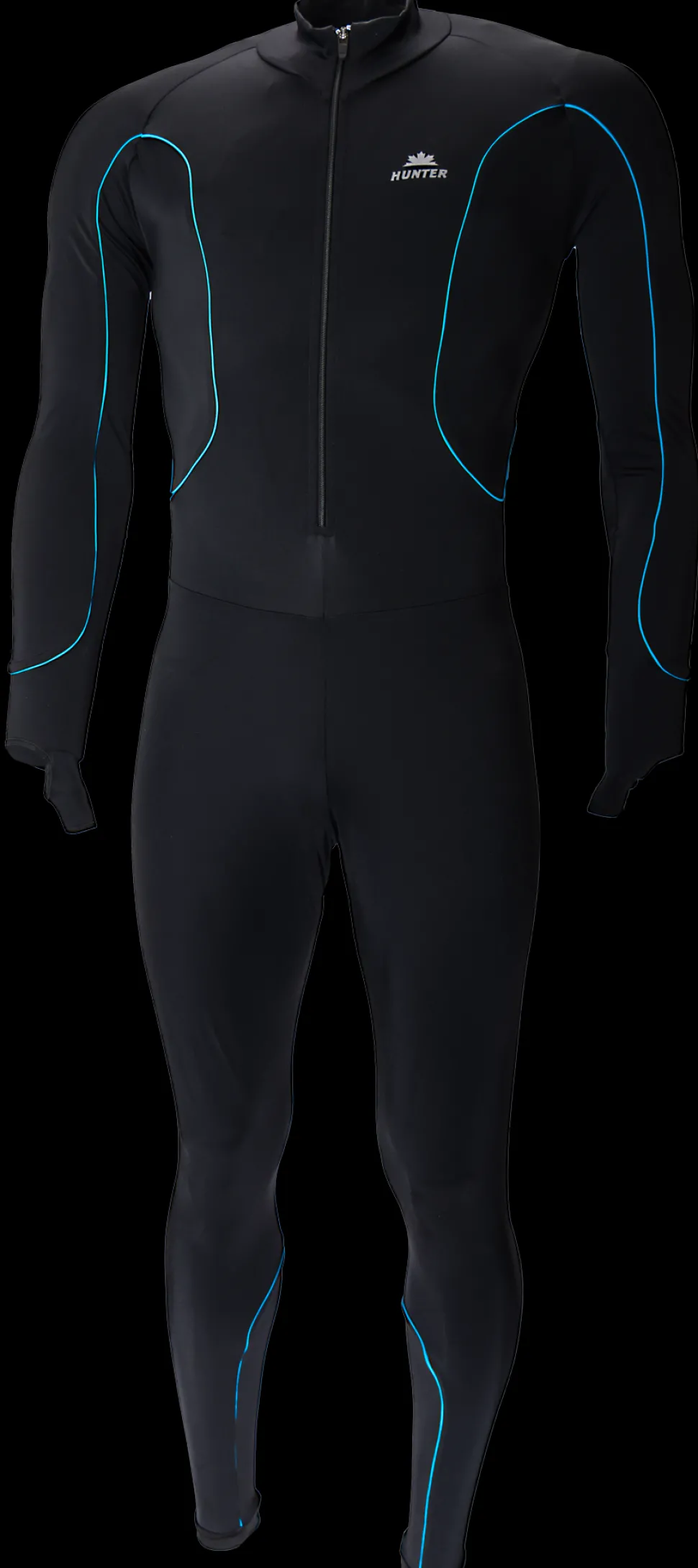 Hunter Speedpak lycra Pro Zwart/Piping Blauw