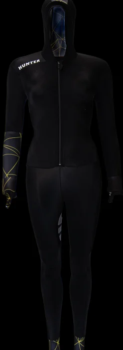 Hunter Speedsuit Lines Lycra Yellow