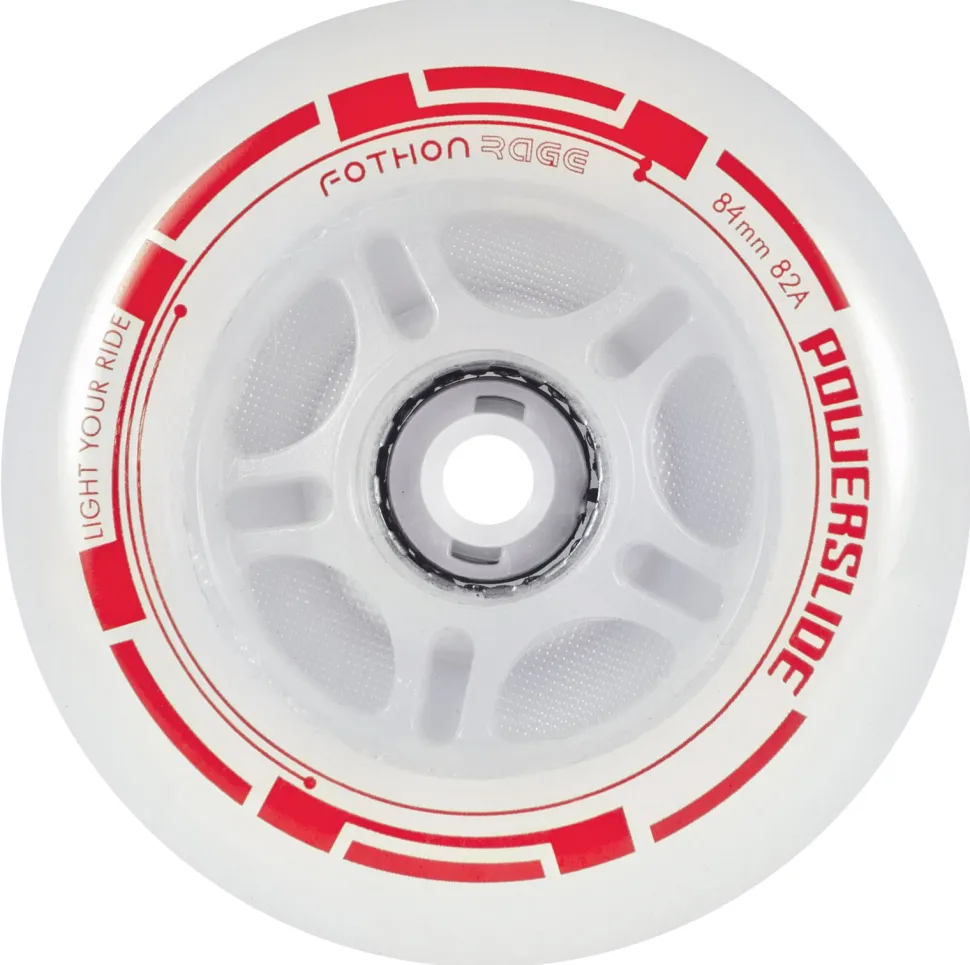 Powerslide Fothon Rage LED Red 4-pack 84mm