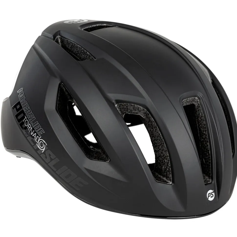 Powerslide Tornado fiets/skatehelm zwart/wit