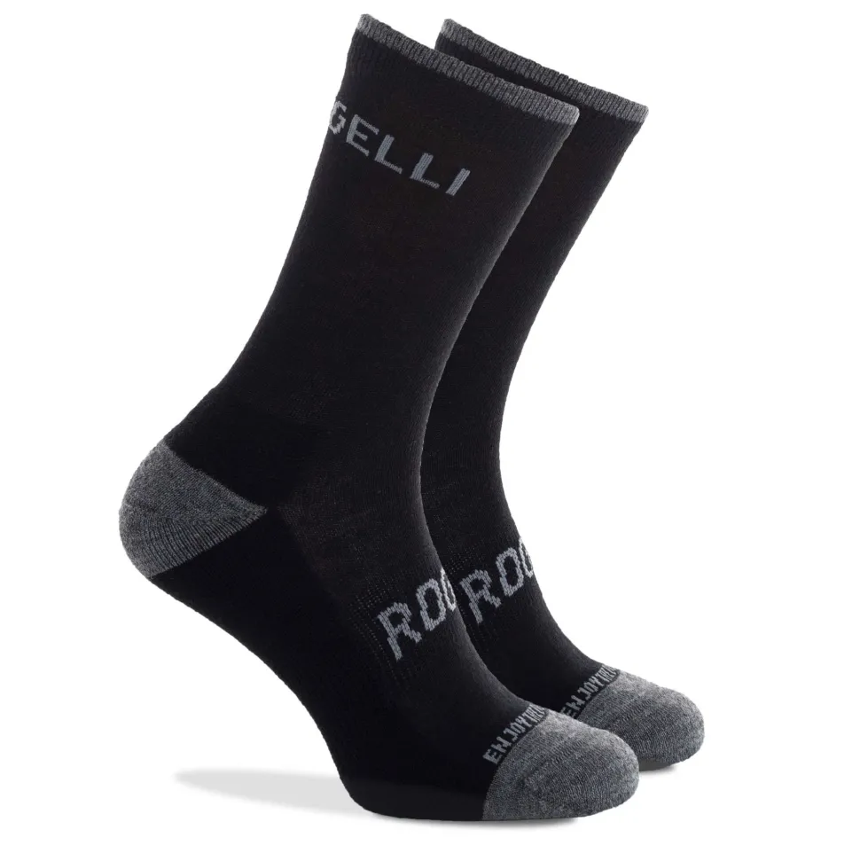 Rogelli wintersok merino wol zwart